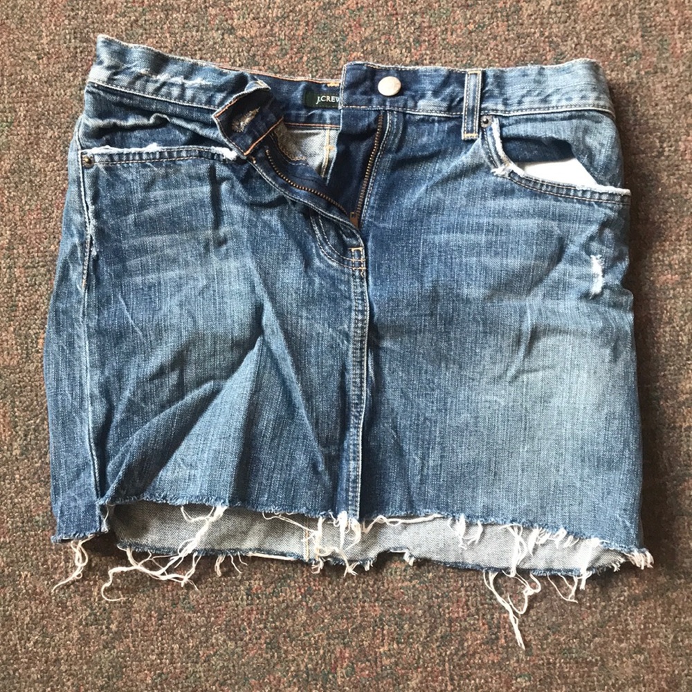 Jcrew Denim Miniskirt